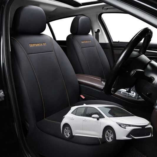 Car Seat Cover for Toyota Corolla 2018 - Current Hatch - Black-Front Only