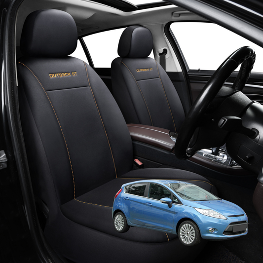 Car Seat Cover for Ford Fiesta 2008 - 2018 (WT WZ) - Black-Front Only