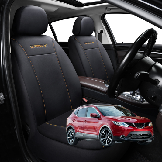 Car Seat Cover for Nissan QASHQAI 2014 - 2021 (J11) - Black-Front Only