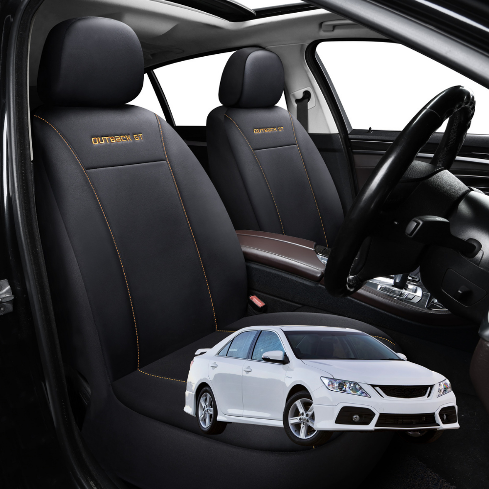 Car Seat Cover for Toyota Aurion 2012 - 2017 (XV50) - Black-Front Only
