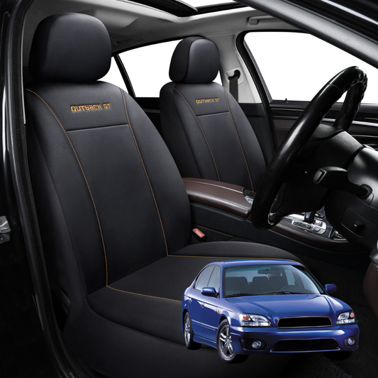 Car Seat Cover for Subaru Liberty 1998 - 2003 (BE/BH) - Black-Front Only