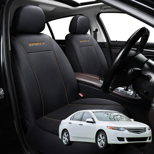 Car Seat Cover for Honda Accord Euro 2002 - 2008 CL - Black-Front Only