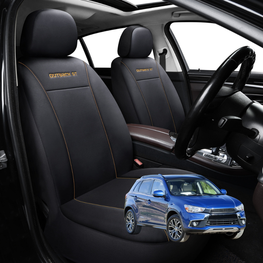 Car Seat Cover for Mitsubishi ASX 2010 - 2023 (GA) - Black-Front Only