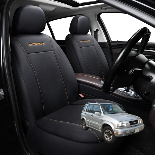 Car Seat Cover for Suzuki Vitara 1998 - 2005 (FT/GT) - Black-Front Only