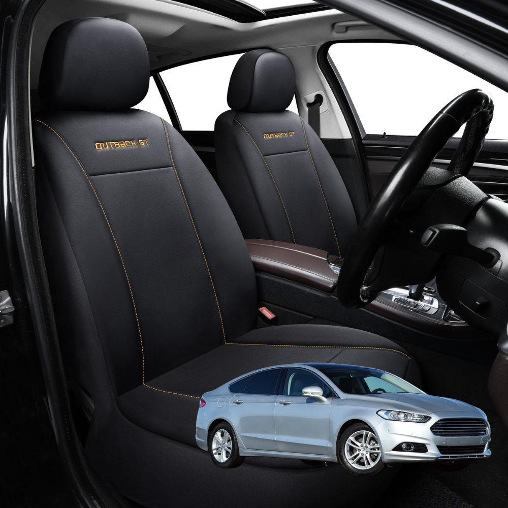 Car Seat Cover for Ford Mondeo 2012 - 2015 (MK4) - Black-Front Only