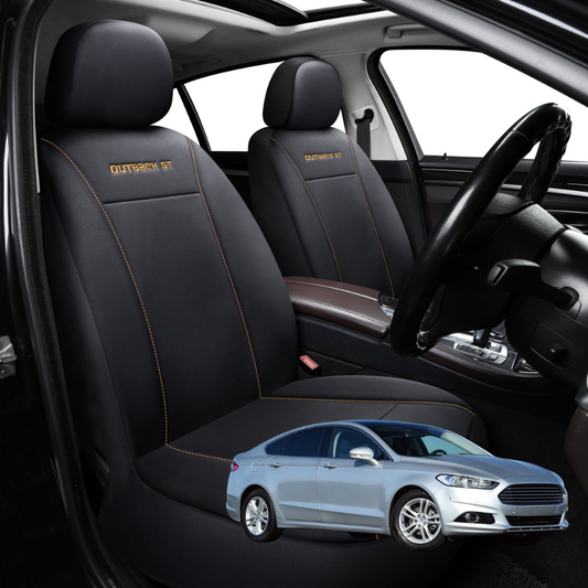 Car Seat Cover for Ford Mondeo 2012 - 2015 (MK4) - Black-Front Only