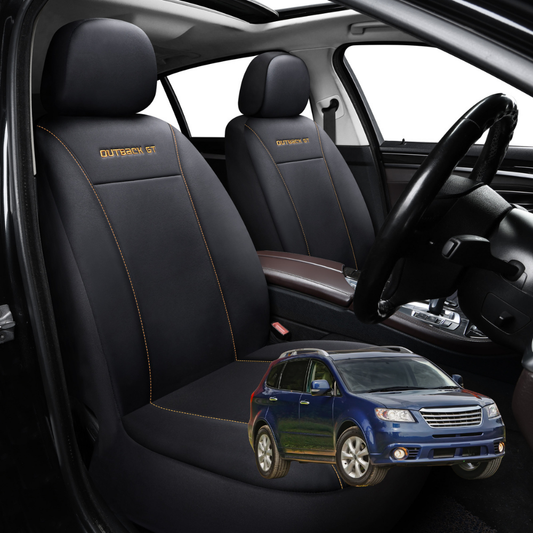 Car Seat Cover for Subaru Tribeca 2005 - 2014 (B9) - Black-Front Only