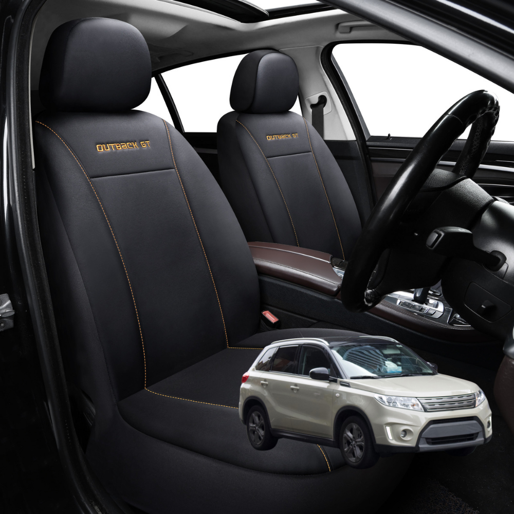 Car Seat Cover for Suzuki Vitara 2015 - Current (LY) - Black-Front Only