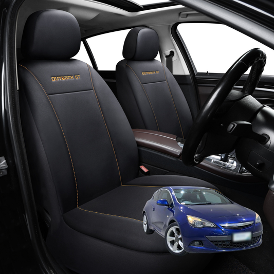 Car Seat Cover for Holden Astra 2009 - 2016 (PJ) - Black-Front Only
