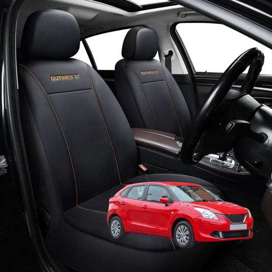 Car Seat Cover for Suzuki Baleno 2015 - Current EW - Black-Front Only
