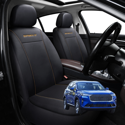Car Seat Cover for GWM Haval H6 2017 - 2020  - Black-Front Only