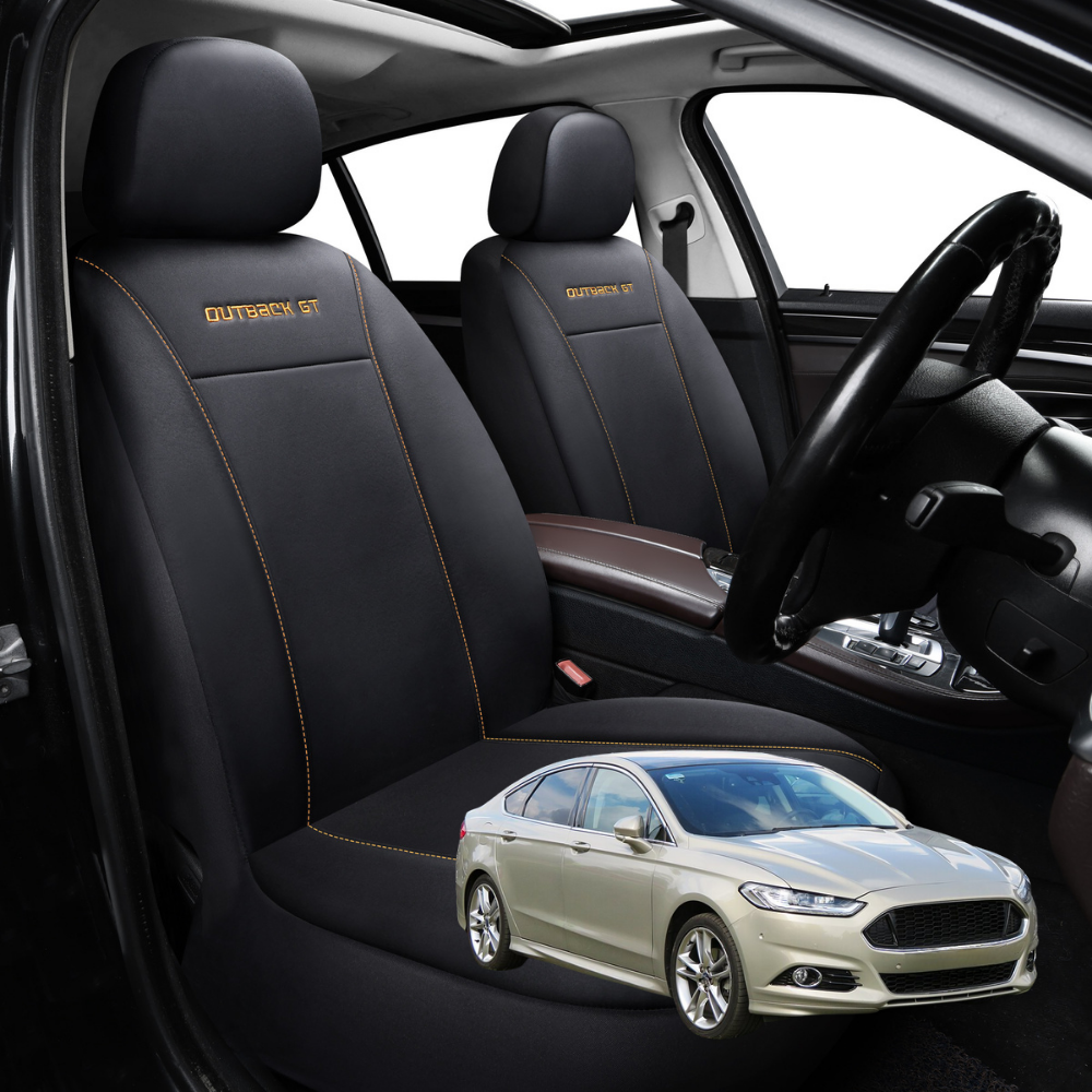 Car Seat Cover for Ford Mondeo 2015 - 2019 (MD/MK5) - Black-Front Only
