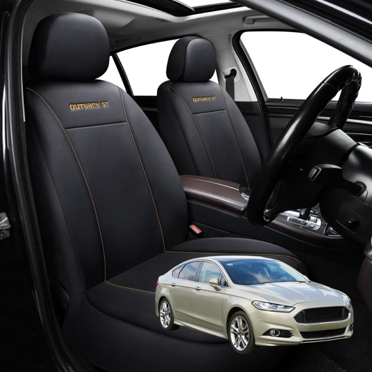 Car Seat Cover for Ford Mondeo 2015 - 2019 (MD/MK5) - Black-Front Only