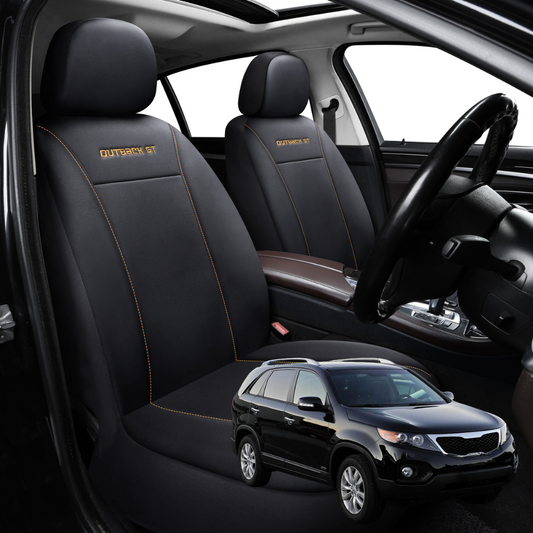 Car Seat Cover for Kia Sorento 2009 - 2015 (XM) - Black-Front Only