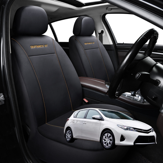 Car Seat Cover for Toyota Corolla 2013 - 2018 Hatch (E160/170/180) - Black-Front Only