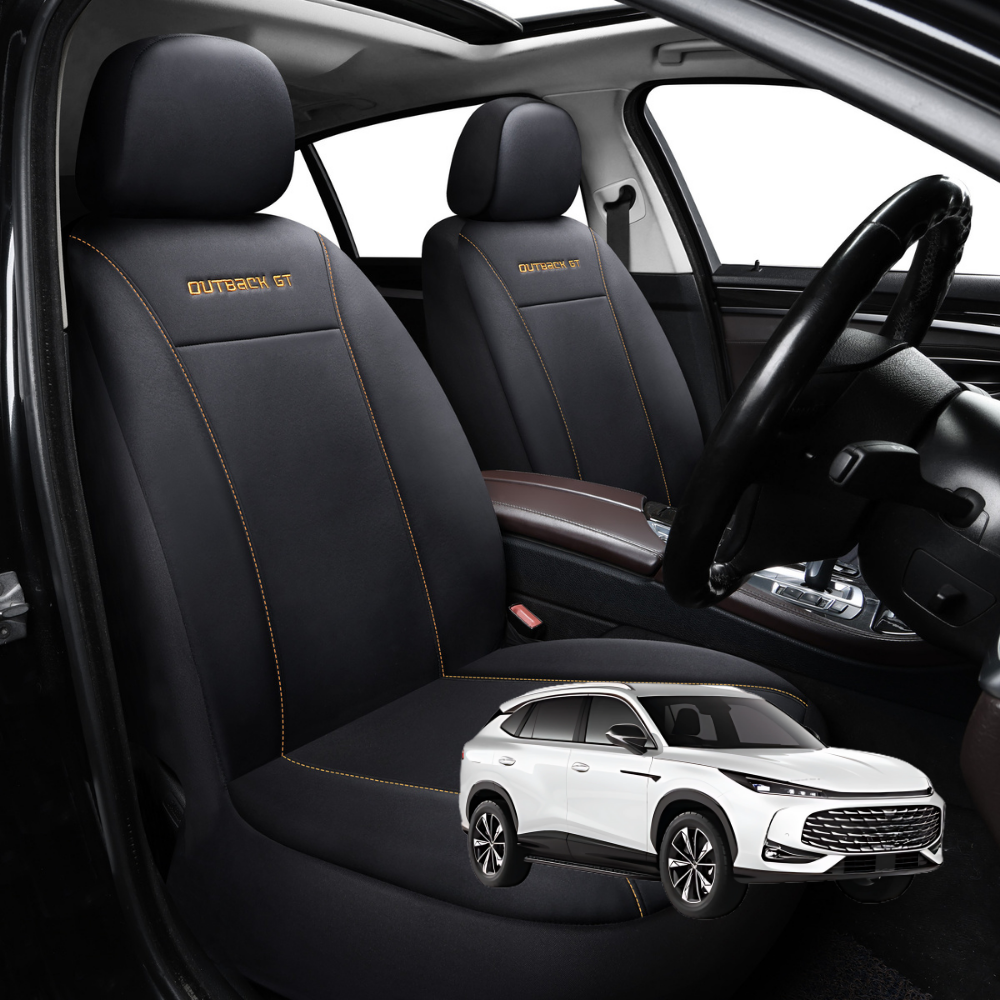Car Seat Cover for MG HS 2018 - 2024 (SAS23) - Black-Front Only