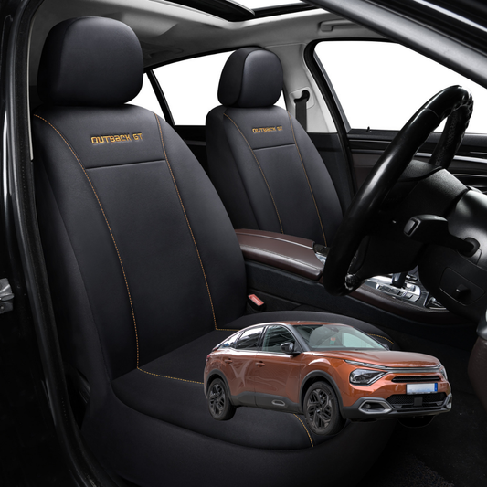 Car Seat Cover for Citroen C4 2010 - 2020 B7 - Black-Front Only