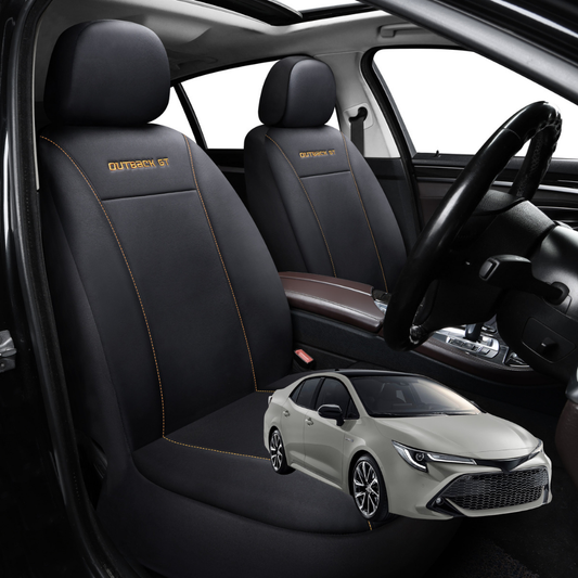 Car Seat Cover for Toyota Corolla 2019 - Current Sedan - Black-Front Only