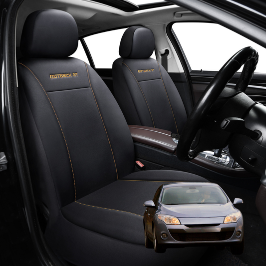 Car Seat Cover for Renault Megane 2008 - 2016 R.S. - Black-Front Only