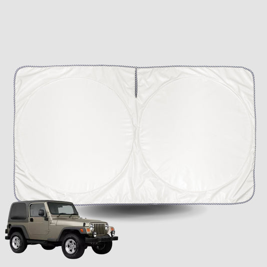 Windscreen Sun Shade for Jeep Wrangler (TJ)1996-2006 Universal Fit Window Visor UV Block
