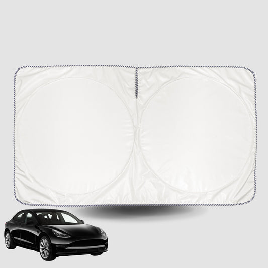 Windscreen Sun Shade for Tesla® Model 3 2019-Current Universal Fit Window Visor UV Block