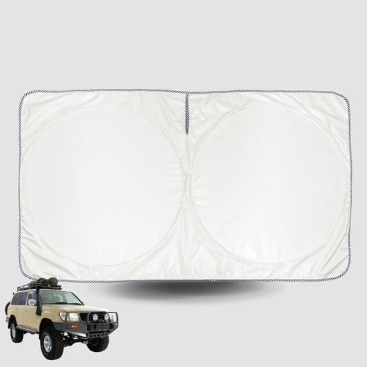 Windscreen Sun Shade for Toyota® LandCruiser 80 1990-1998 Universal Fit Window Visor UV Block