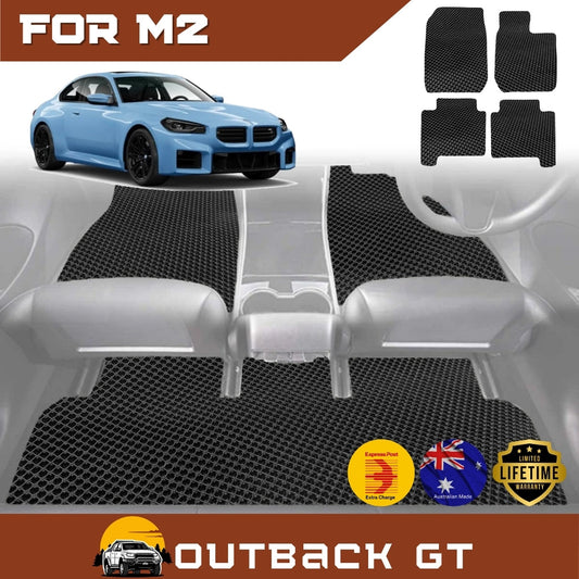 6D Diamond Car Floor Mats for All-new BMW M2 (G87)2023-Current Full Set | Heavy Duty Carpet Liner