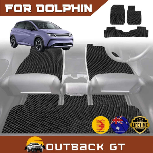 6D Diamond Car Floor Mats for All-new BYD Dolphin 2023-Current 5Door Hatchback Full Set | Heavy Duty Carpet Liner