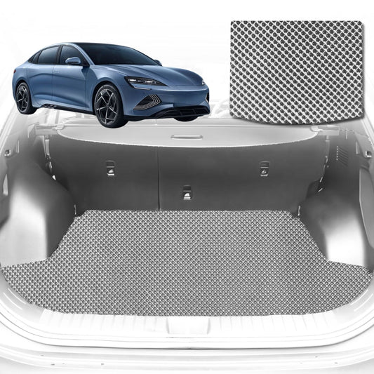 6D Diamond Car Boot Mat for All-new BYD Seal 2024-Current Sedan-Cargo Mat-Grey-Outback GT