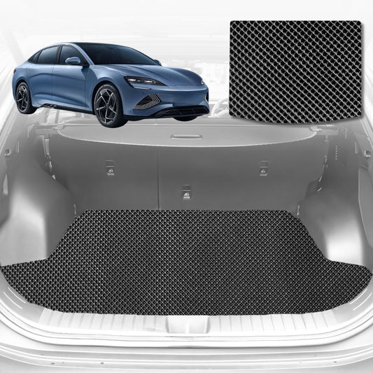 6D Diamond Car Boot Mat for All-new BYD Seal 2024-Current Sedan-Cargo Mat-Black-Outback GT