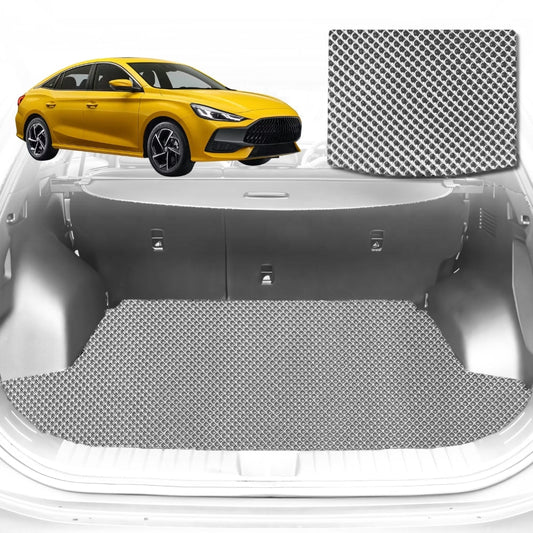 6D Diamond Car Boot Mat for All-new MG 5 2023-Current-Cargo Mat-Grey-Outback GT