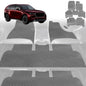 6D Diamond Car Floor Mats for All-new Mazda CX-90 2024-Current-Ultimate Set-Grey-Outback GT