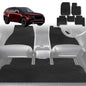 6D Diamond Car Floor Mats for All-new Mazda CX-90 2024-Current-Ultimate Set-Black-Outback GT