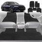 6D Diamond Car Floor Mats for Audi A4 S4 RS4 2016-Current-Full Set-Black-Outback GT