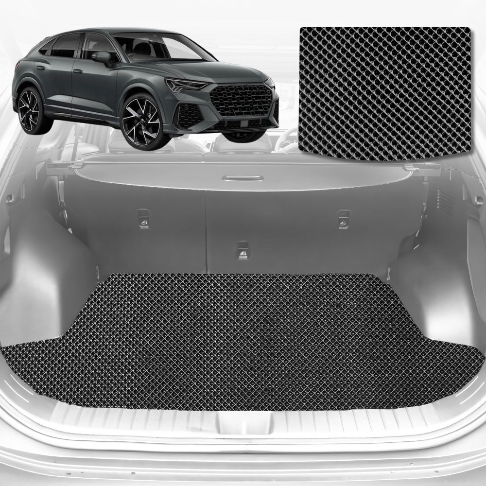 6D Diamond Car Boot Mat for Audi Q3 RSQ3 F32018-Current SUV | Heavy Duty Carpet Liner