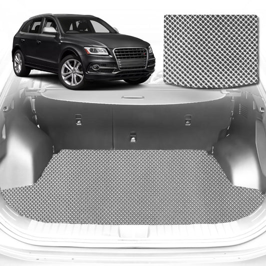 6D Diamond Car Boot Mat for Audi Q5 SQ5 FY2017-Current-Cargo Mat-Grey-Outback GT