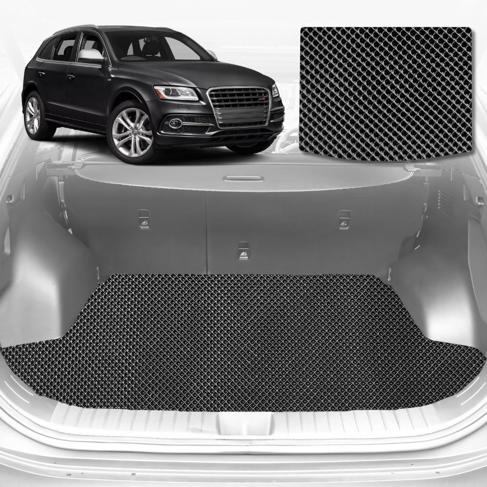 6D Diamond Car Boot Mat for Audi Q5 SQ5 FY2017-Current-Cargo Mat-Black-Outback GT