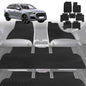 6D Diamond Car Floor Mats for Audi Q7 SQ7 2005-2015-Ultimate Set-Black-Outback GT