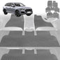 6D Diamond Car Floor Mats for Audi Q7 SQ7 2005-2015-Ultimate Set-Grey-Outback GT