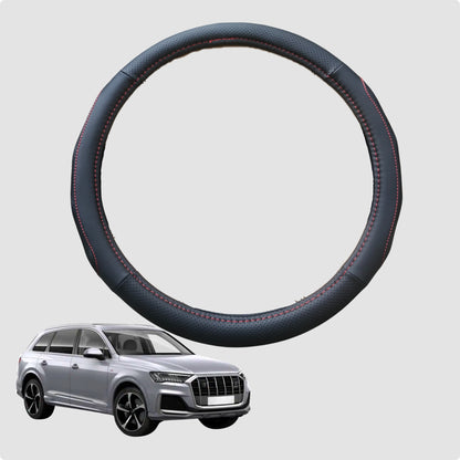 Steering Wheel Cover for Audi Q7 SQ7 2005-2015 38CM Leather | Circle