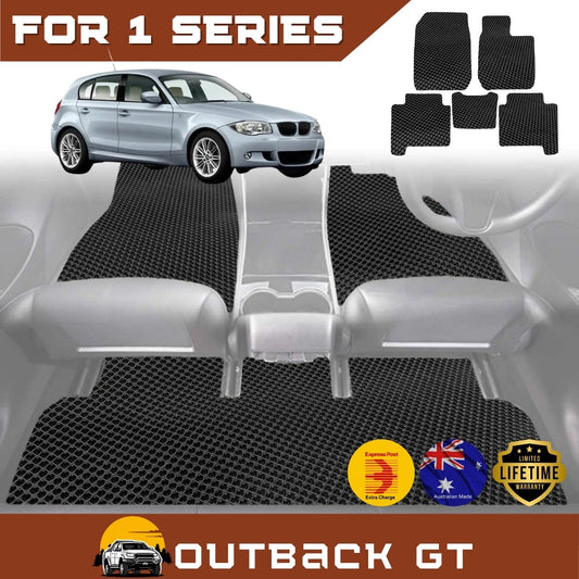 6D Diamond Car Floor Mats for BMW 1 Series 5-Door Hatch (E87)2004-2013 Full Set | Heavy Duty Carpet Liner