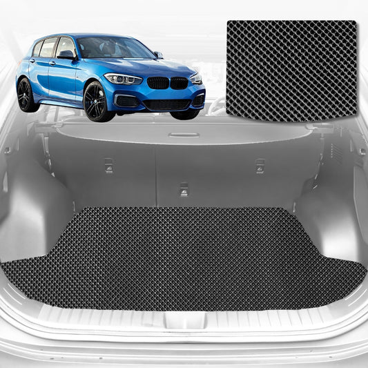 6D Diamond Car Boot Mat for BMW 1 Series 5-Door Hatch (F20)2011-2019-Cargo Mat-Black-Outback GT