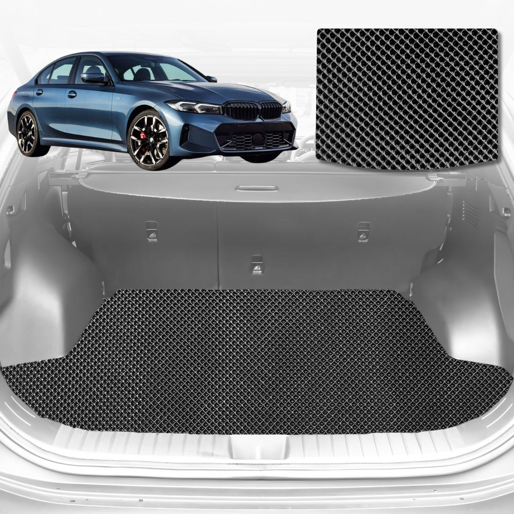 6D Diamond Car Boot Mat for BMW 3 Series (G20 G21)2018-Current-Cargo Mat-Black-Outback GT