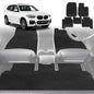 6D Diamond Car Floor Mats for BMW X3 2018-Current-Full Set-Black-Outback GT
