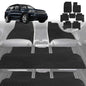 6D Diamond Car Floor Mats for BMW X5 2007-2013-Full Set-Black-Outback GT