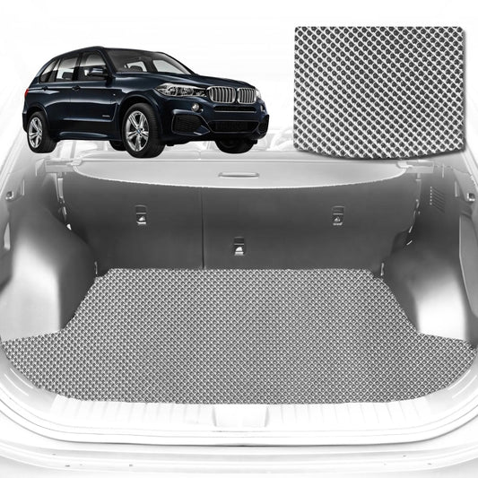 6D Diamond Car Boot Mat for BMW X5 (E70)2007-2013-Cargo Mat-Grey-Outback GT