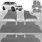 6D Diamond Car Floor Mats for BMW X5 2013-2018-Ultimate Set-Grey-Outback GT