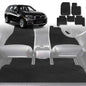 6D Diamond Car Floor Mats for BMW X5 2018-Current-Full Set-Black-Outback GT