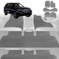 6D Diamond Car Floor Mats for BMW X7 2019-Current-Ultimate Set-Grey-Outback GT
