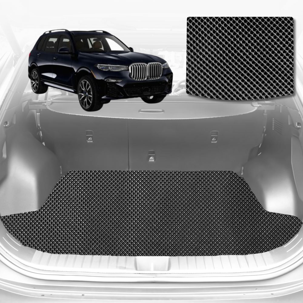 6D Diamond Car Boot Mat for BMW X7 (G07)2019-Current (3rd Row folded/5 seater) | Heavy Duty Carpet Liner